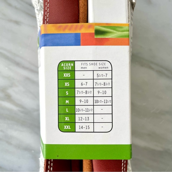 Acorn Original Slipper Sock•NWT•Size M (W 10.5-11.5)•Lt. Grey Wool~Cotton Twist - Picture 12 of 16